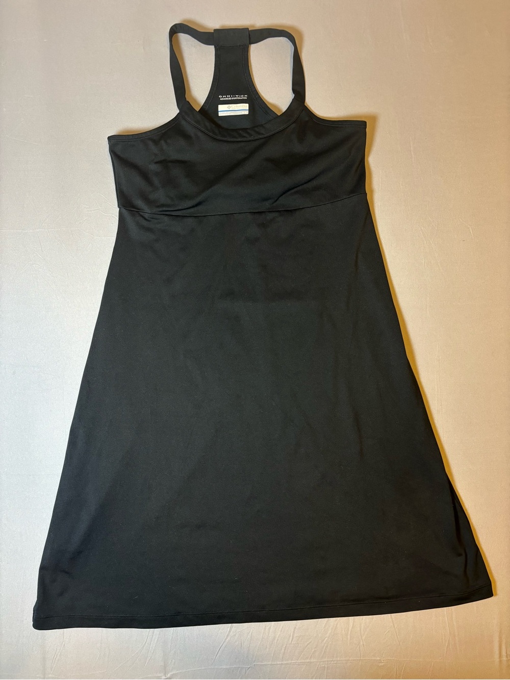 Women’s Columbia Omniwick Simple Black Tank Dress Size Medium - Picture 8 of 8